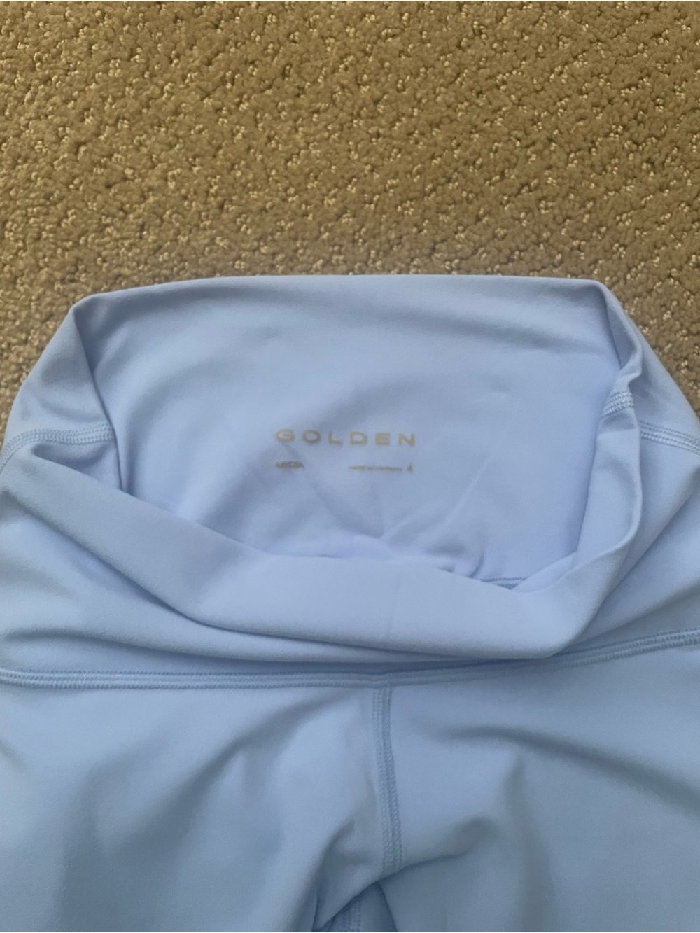 Aritzia Butter High-Rise Leggings in Light “Dayflower” Blue - Picture 3 of 5